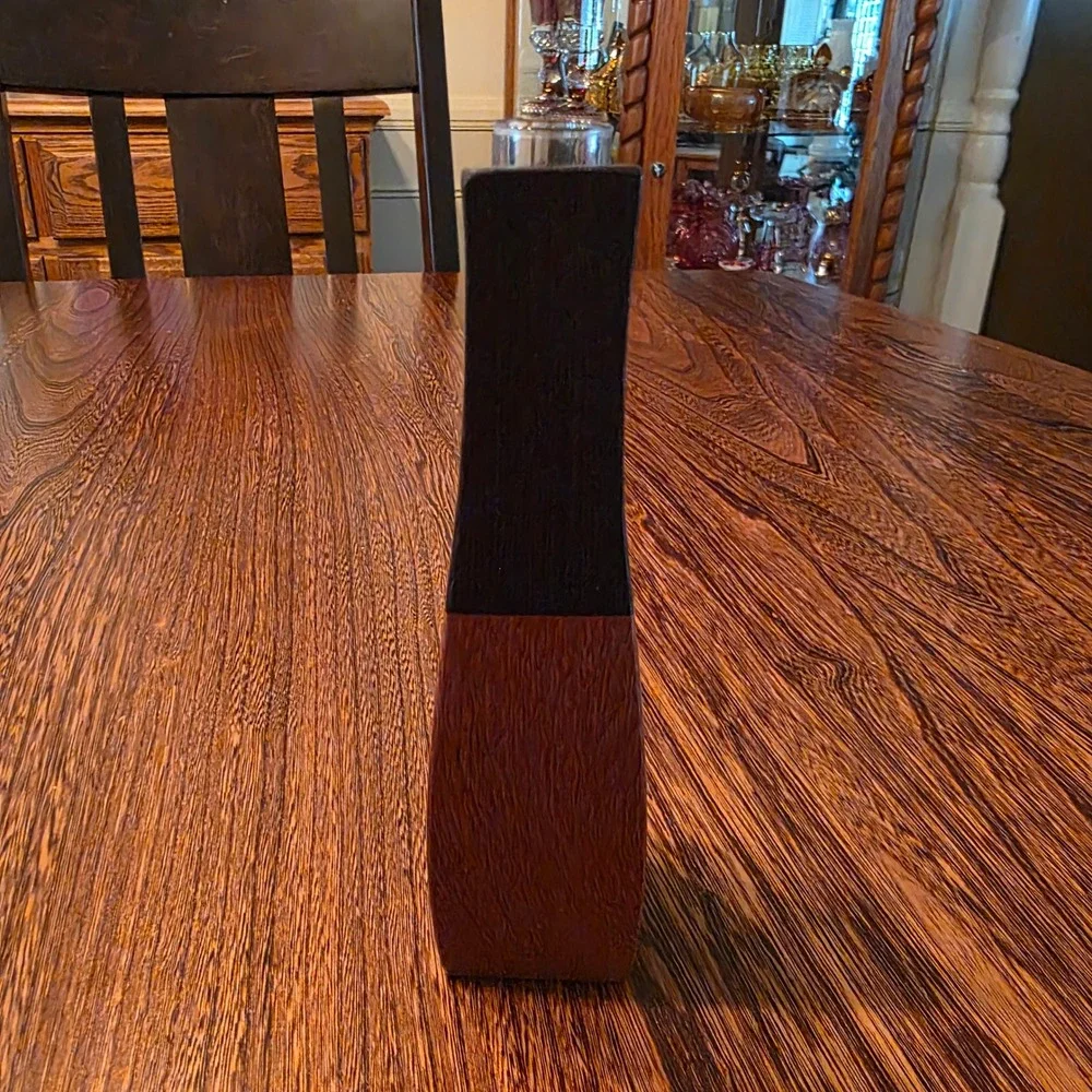 Artisan Crafted, Exotic Hardwood, Wenge & Lacewood, Bud Vase MCM, Minimalist
